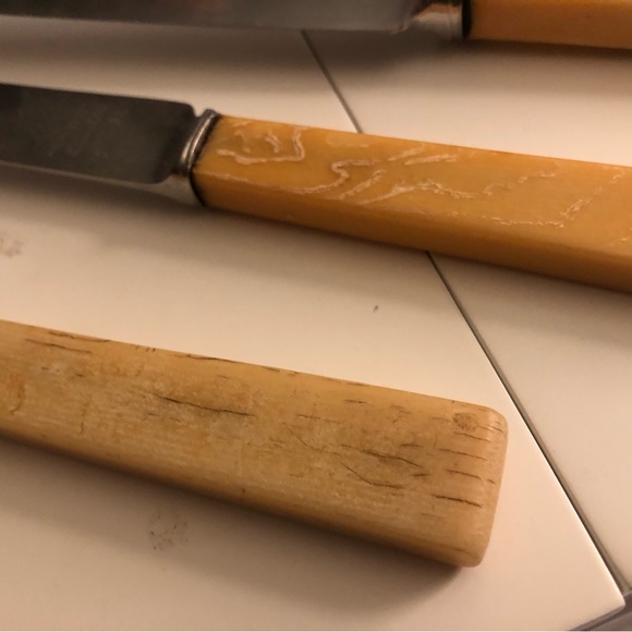 4 Vintage Bone Knives  Mosley/Mitchell/ Rogers - Picture 6 of 13